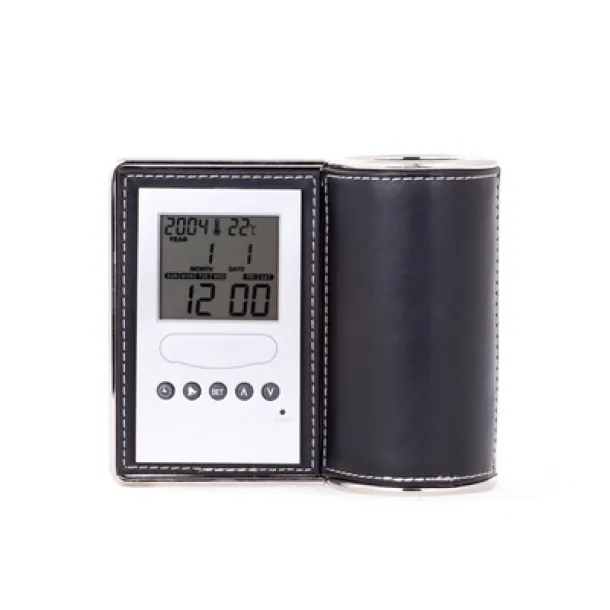  Pen holder with multifunctional clock black