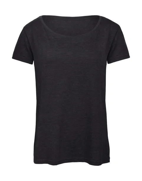  Ženska majica kratkih rukava, 130 g/m² - B&C Heather Dark Grey