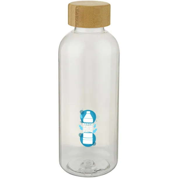 Ziggs 650 ml recycled plastic sports bottle - Unbranded White