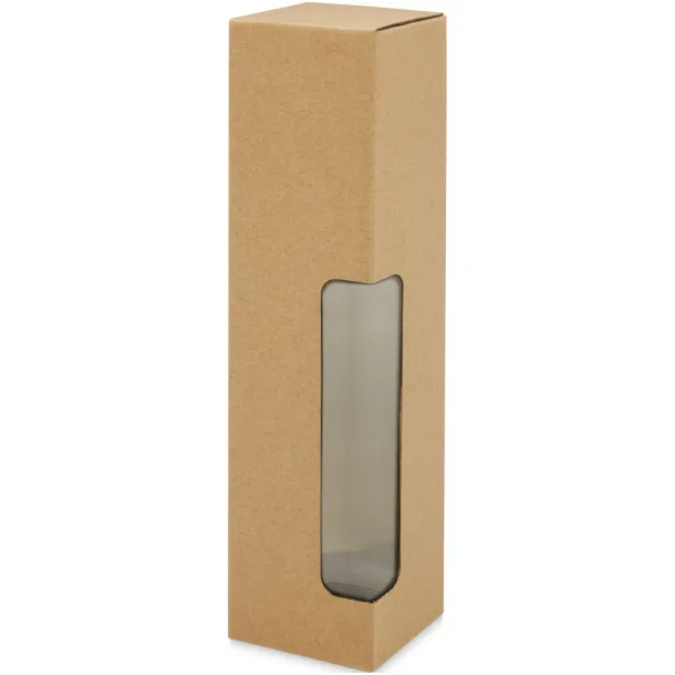 Ziggs 650 ml recycled plastic sports bottle Midnight Black