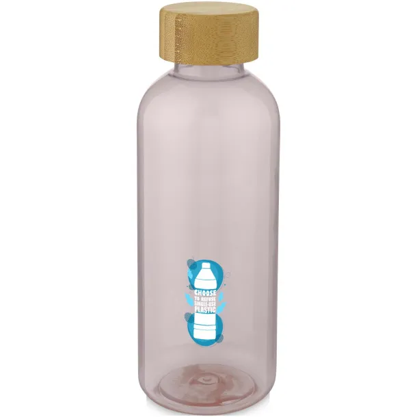 Ziggs 650 ml recycled plastic sports bottle Transparent pink