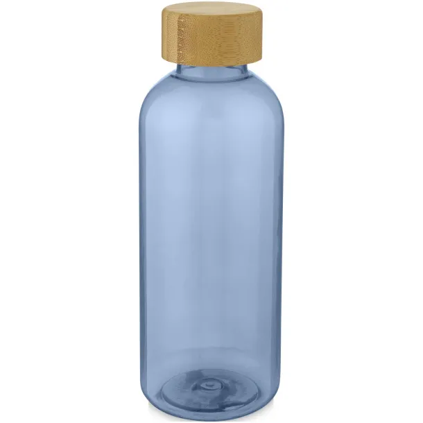 Ziggs 650 ml recycled plastic sports bottle Transparent blue