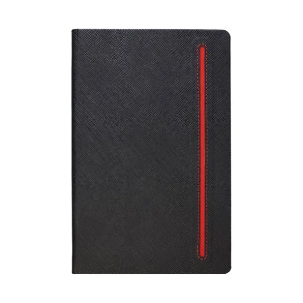 TEXTURE BLACK notebook A5 Red