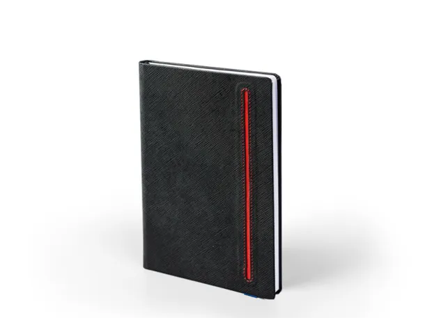 TEXTURE BLACK notebook A5 Red