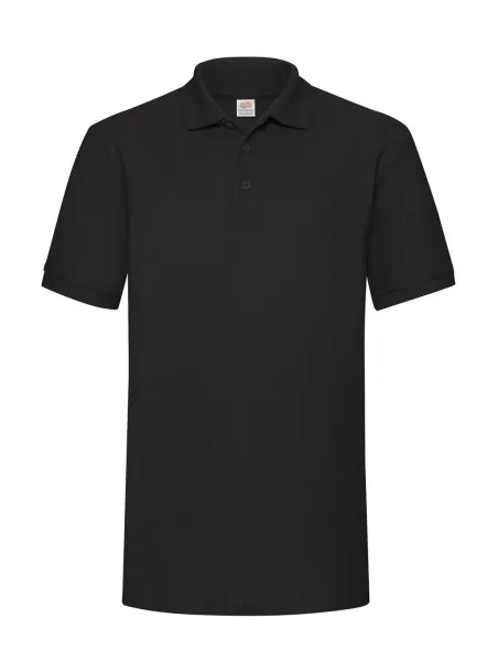  Heavyweight 65/35 Polo - Fruit of the Loom Black