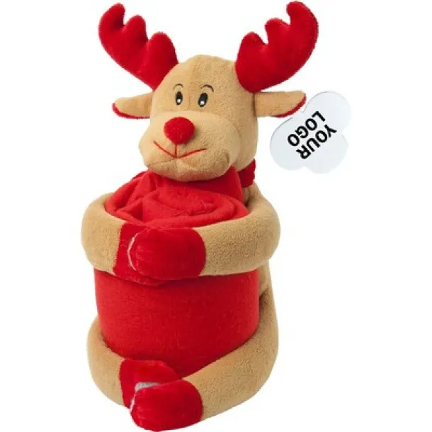  Plush toy with blanket red