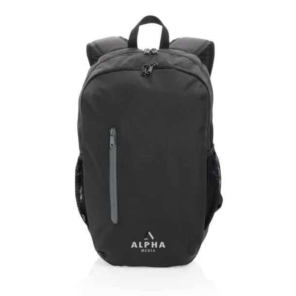  Impact AWARE™ ležerni ruksak 300D RPET, 15" - XD Collection Crna Cool Grey 9