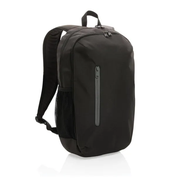  Impact AWARE™ ležerni ruksak 300D RPET, 15" - XD Collection Crna Cool Grey 9