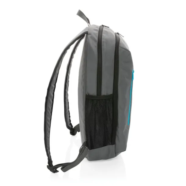  Impact AWARE™ ležerni ruksak 300D RPET, 15" - XD Collection Siva Tirkizna