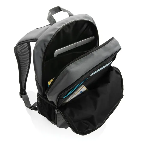  Impact AWARE™ ležerni ruksak 300D RPET, 15" - XD Collection Siva Tirkizna