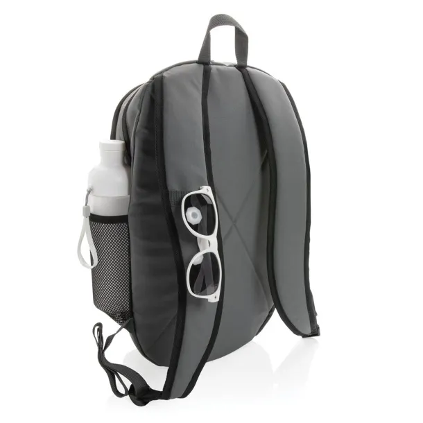  Impact AWARE™ ležerni ruksak 300D RPET, 15" - XD Collection Siva Tirkizna
