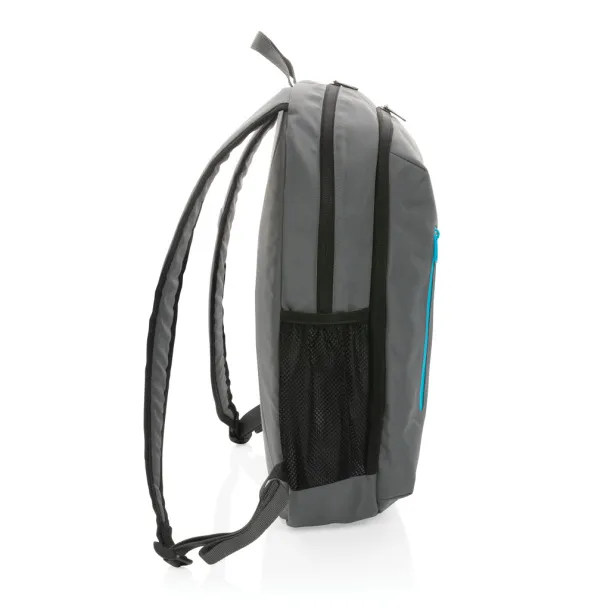  Impact AWARE™ ležerni ruksak 300D RPET, 15" - XD Collection Siva Tirkizna