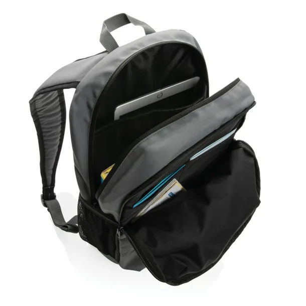  Impact AWARE™ ležerni ruksak 300D RPET, 15" - XD Collection Siva Tirkizna