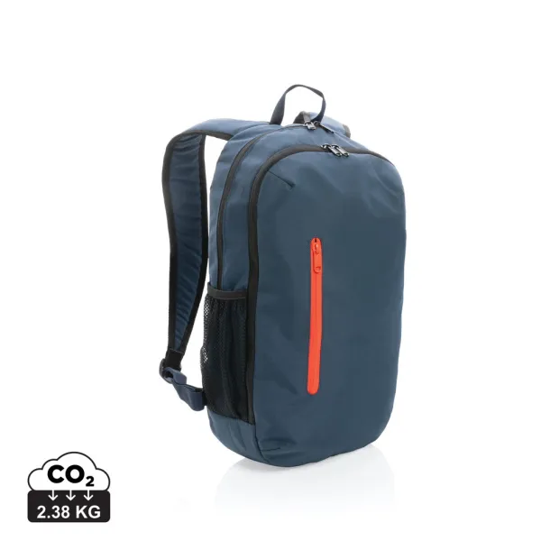  Impact AWARE™ 300D RPET casual backpack - XD Collection Navy Blue 15-1456TN