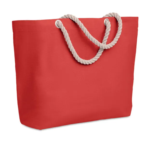 MENORCA Beach bag with cord handle Red