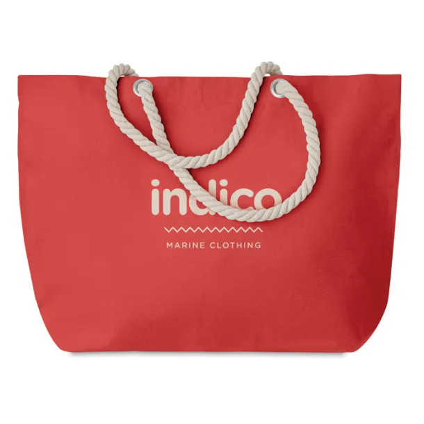 MENORCA Beach bag with cord handle Red