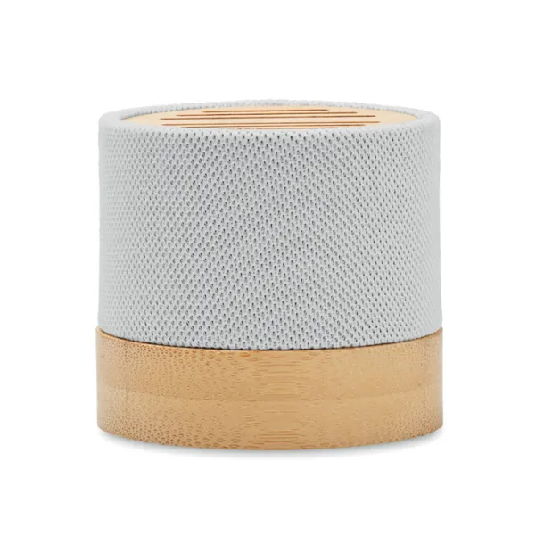 BOOL Bamboo RPET wireless speaker White