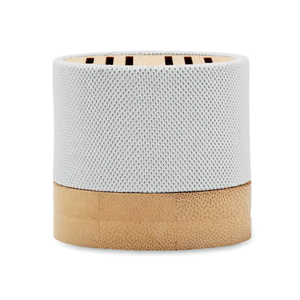 BOOL Bamboo RPET wireless speaker White