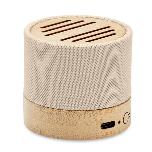 BOOL Bamboo RPET wireless speaker Beige