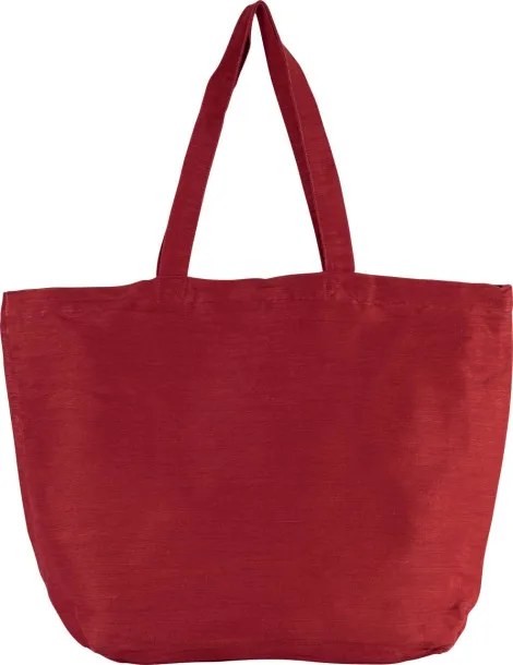  LARGE LINED JUCO BAG, 300 g/m² - Kimood Washed Crimson Red