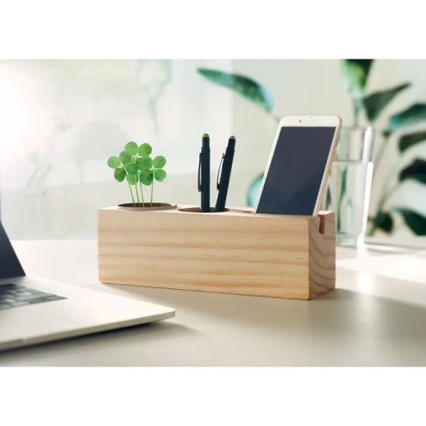 THILA Desk stand with seeds kit Wood