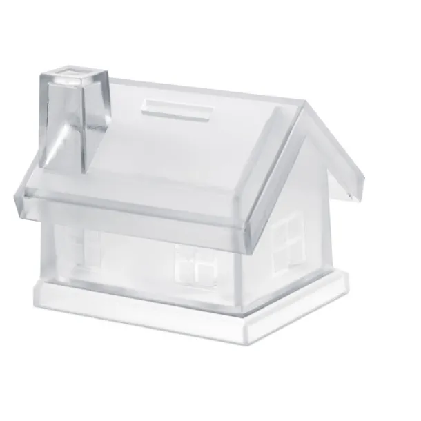 MYBANK Plastic house coin bank Transparent