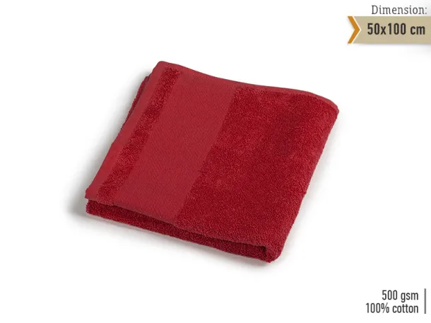 SPA 50 towel 50 x 100 cm - EXPLODE Red