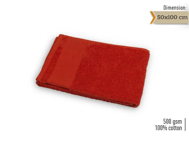 SPA 50 towel 50 x 100 cm - EXPLODE Red