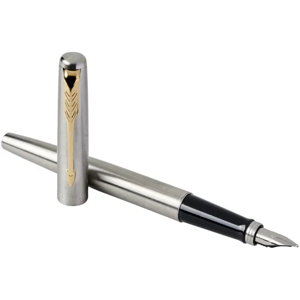 Jotter stainless steel fountain pen - Parker Steel Gold