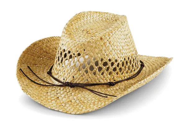  Straw Cowboy Hat - Beechfield Prirodna