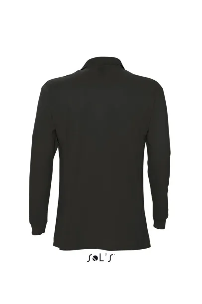  Muška polo majica dugih rukava, 170 g/m2 - SOL'S Crna