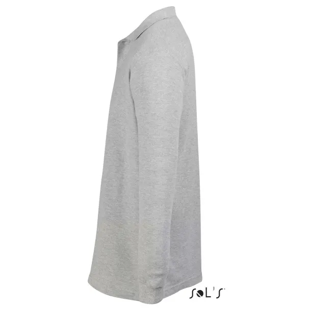  Muška polo majica dugih rukava, 170 g/m2 - SOL'S Grey Melange