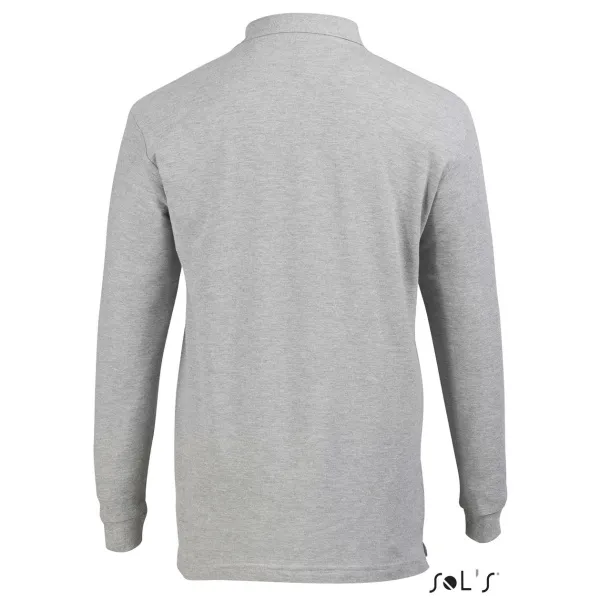  Muška polo majica dugih rukava, 170 g/m2 - SOL'S Grey Melange