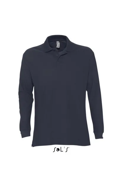  Muška polo majica dugih rukava, 170 g/m2 - SOL'S Mornarsko plava