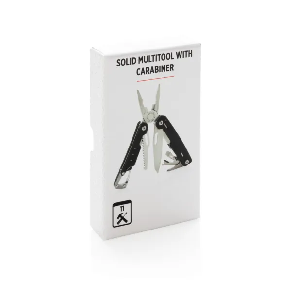  Solid multitool with carabiner - XD Collection Black 