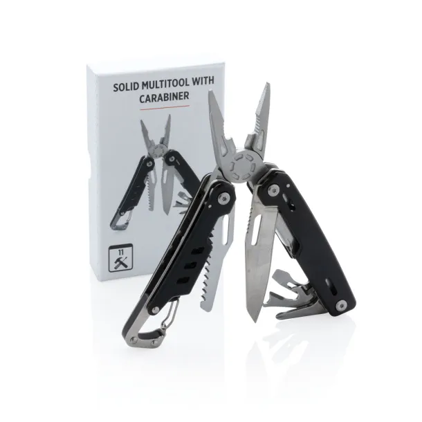  Solid multitool with carabiner - XD Collection Black 