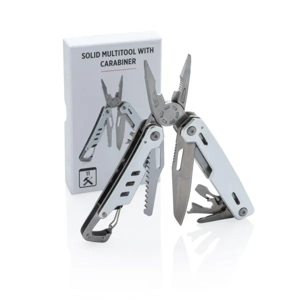  Solid multitool with carabiner - XD Collection Silver 