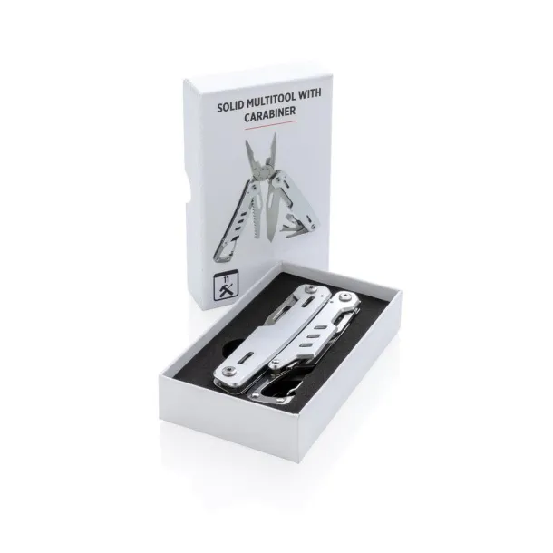  Solid multitool with carabiner - XD Collection Silver 