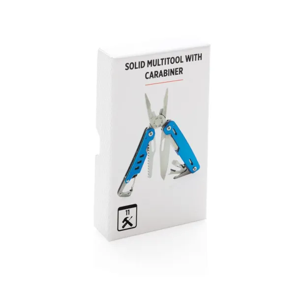  Solid multitool with carabiner - XD Collection Blue 