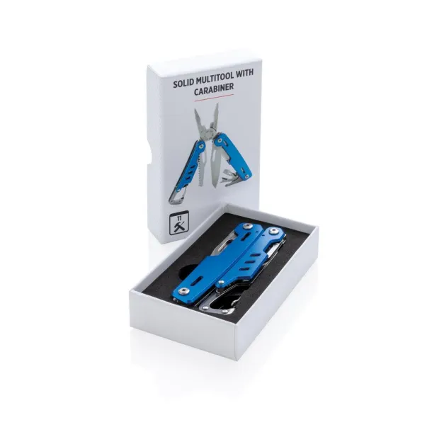  Solid multitool with carabiner - XD Collection Blue 