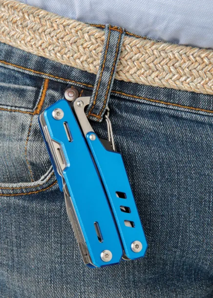  Solid multitool with carabiner - XD Collection Blue 