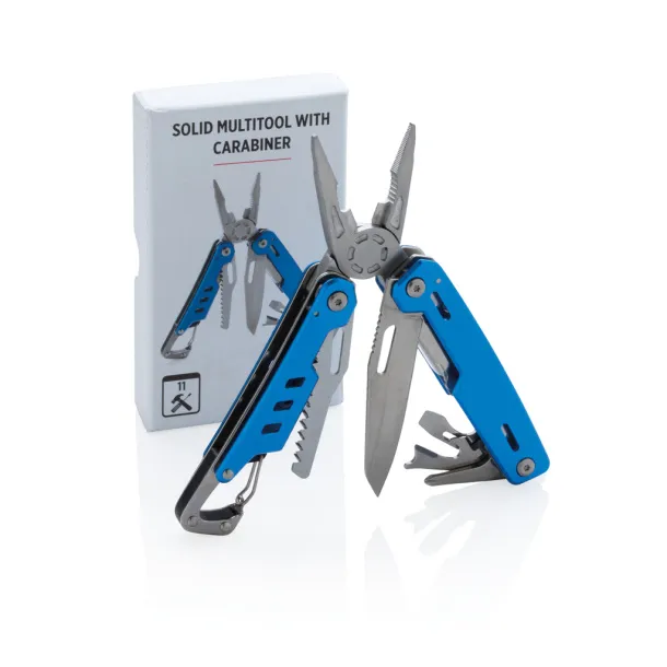  Solid multitool with carabiner - XD Collection Blue 