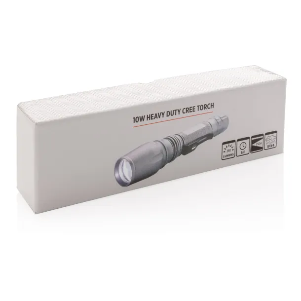  10W Heavy duty CREE torch - XD Collection Grey Black