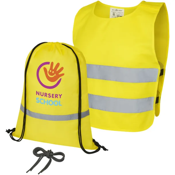 Ingeborg safety and visibility set for childeren 7-12 years - RFX™ Neon yellow