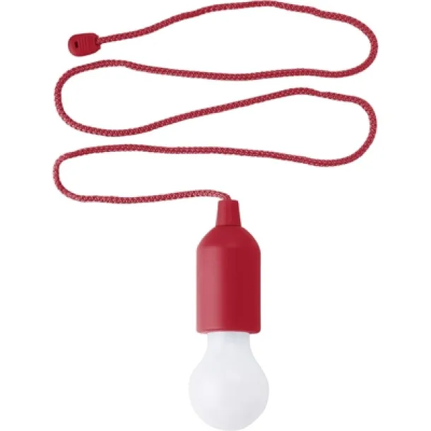  Pull light, 1W LED "light bulb" red