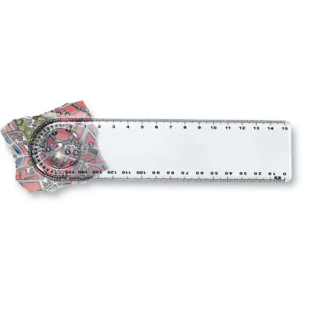 LASTA Ruler with magnifier Transparent