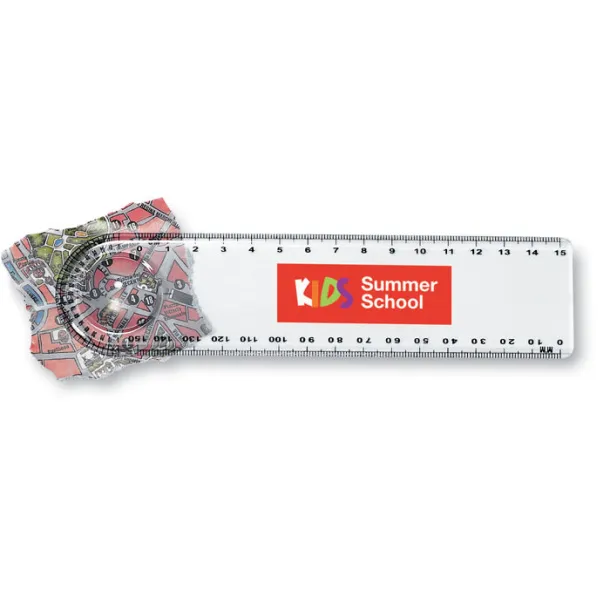 LASTA Ruler with magnifier Transparent