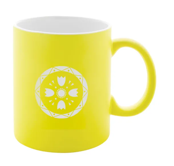 Lousa mug Yellow White