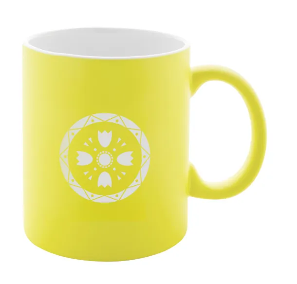 Lousa mug Yellow White