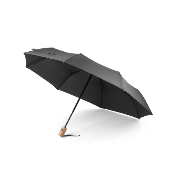 RIVER rPET foldable umbrella Black